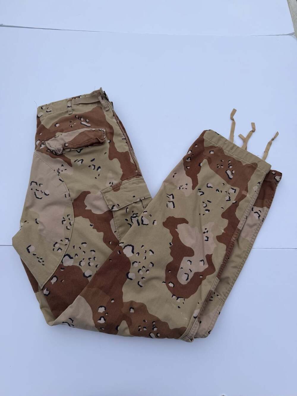 US Military Cargo Pants Size Small-Long Desert Chocolate Chip Camo BDU
